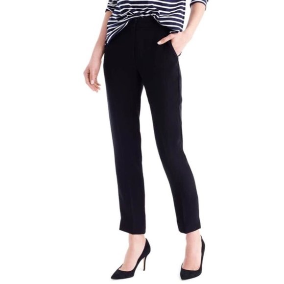 J. Crew Pants - J.Crew Black Pull-on Easy Pant Matte Crepe Drapey
